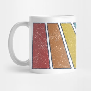 Retro Rainbow Stripes Mug